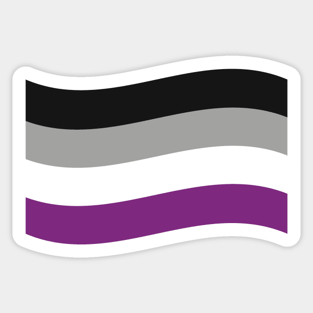 Ace pride flag Sticker by snowshade